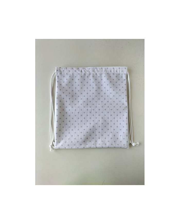 Mochila cuerdas estampada-lisa plástico