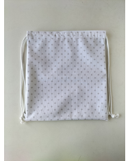 Mochila cuerdas estampada-lisa plástico