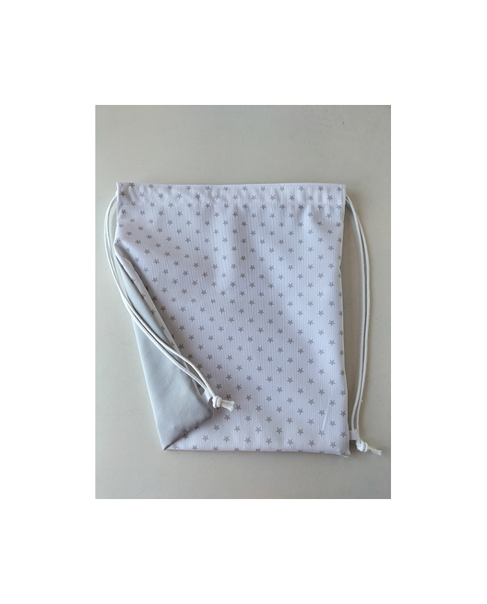 Mochila cuerdas estampada-lisa plástico