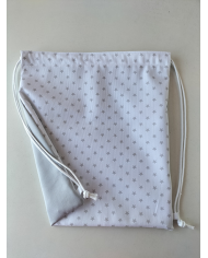 Mochila cuerdas estampada-lisa plástico