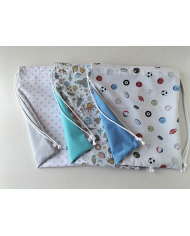 Mochila cuerdas estampada-lisa plástico