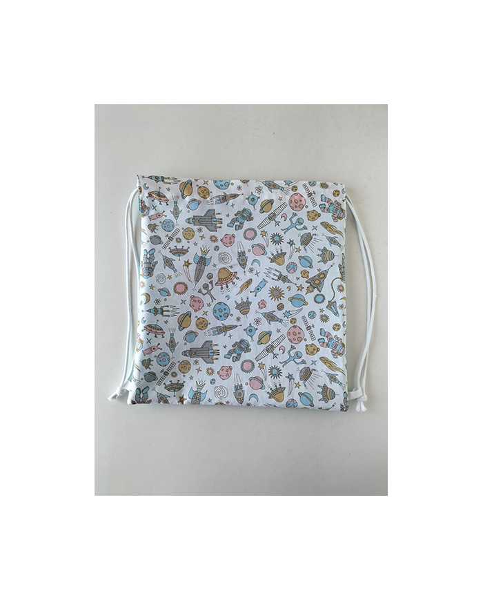 Mochila cuerdas estampada-lisa plástico