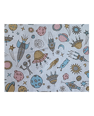 Mochila cuerdas estampada-lisa plástico