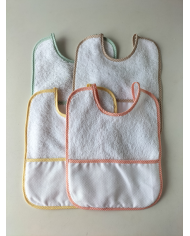 Babero cuadrado tira panamá plástico