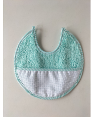 Babero redondo panamá plástico