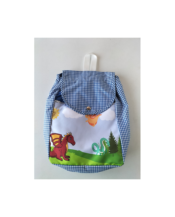 Motxilla forrada estampada