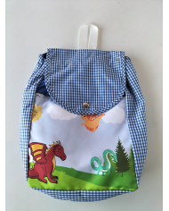 Mochila forrada estampada