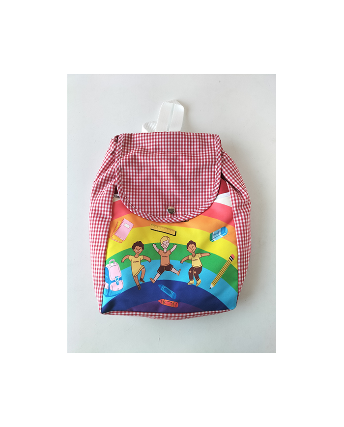 Mochila forrada estampada