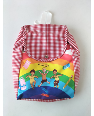 Mochila forrada estampada