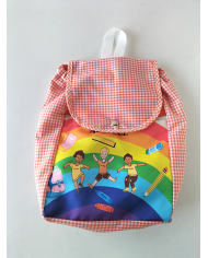 Motxilla forrada estampada