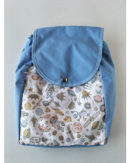 Motxilla cordes estampada-llisa plàstic