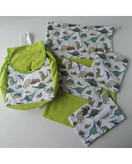 Motxilla forrada llisa-estampada