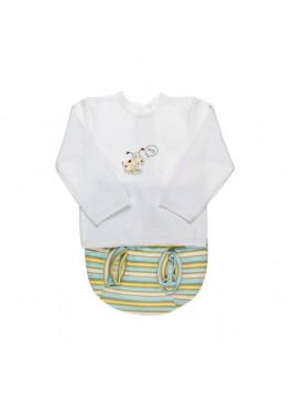 Jubon transfer, ranita estampada o rayas