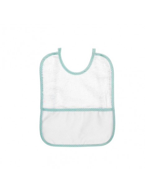 Babero cuadrado punto cruz