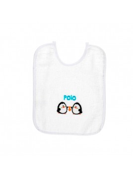 Babero cuadrado bordado