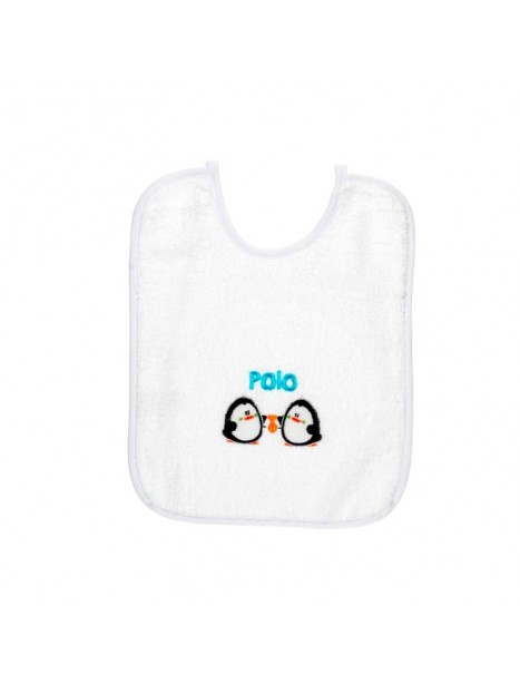 Babero cuadrado bordado