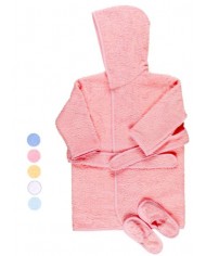 Albornoz bebé Colores Pasteles